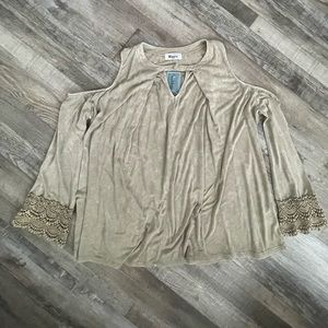 Olive green blouse new with tags